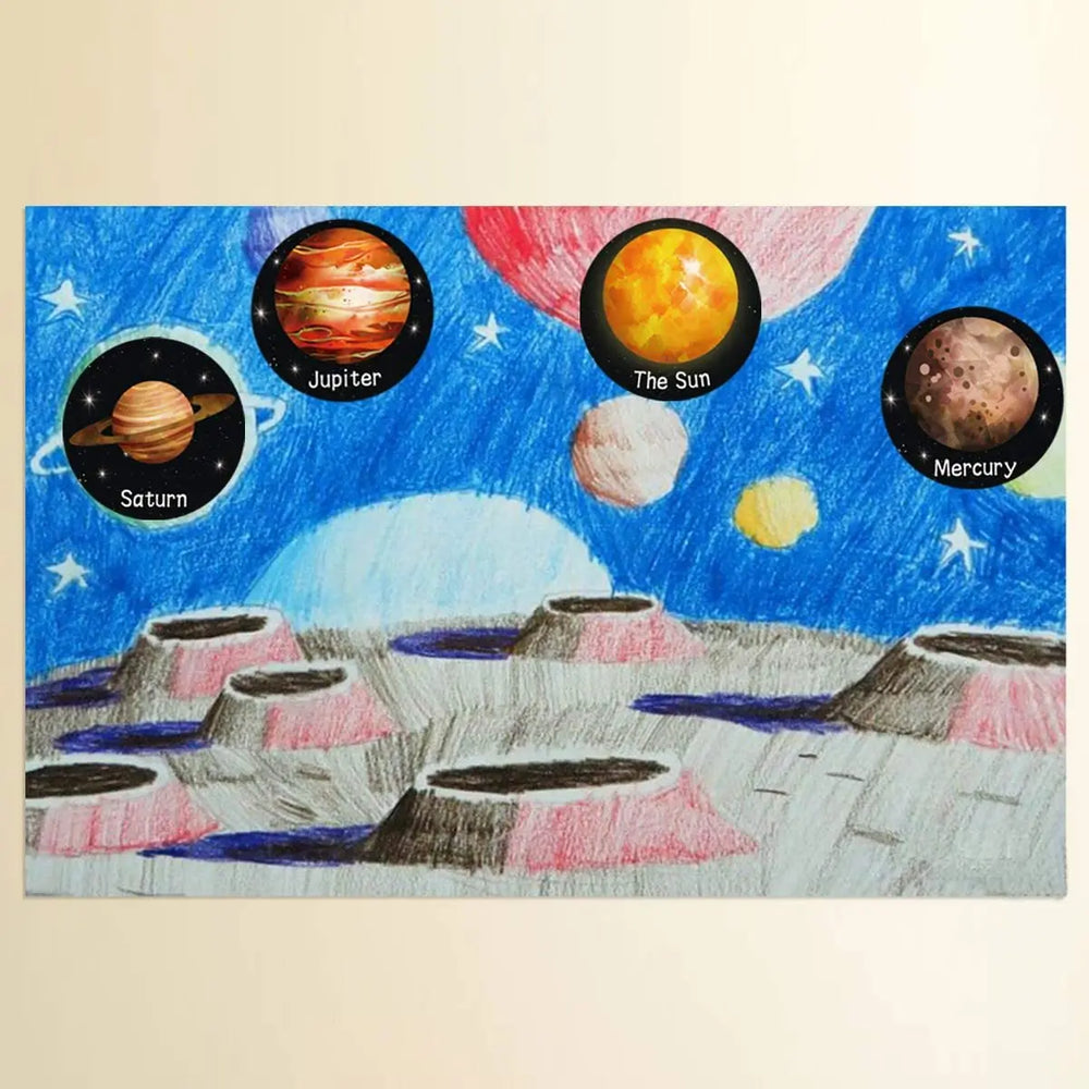 100-500 Pcs Round Universe Outer Space Stickers Solar System Earth Mars Jupiter Planet DIY Sealing Party Decals Stationery Toy (ONLINE ORDER ONLY)