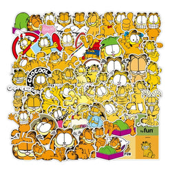 50pcs Garfield Cartoon Stickers for Luggage, Phone, Laptop, and More (Online Order Only)