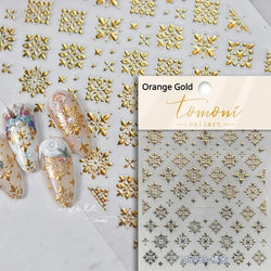 Bronzing Jelly Laser Snowflake Christmas Hot 5D Soft Embossed Relief Self Adhesive Nail Art Decoration Sticker 3D Manicure Decal (ONLINE ORDER ONLY)