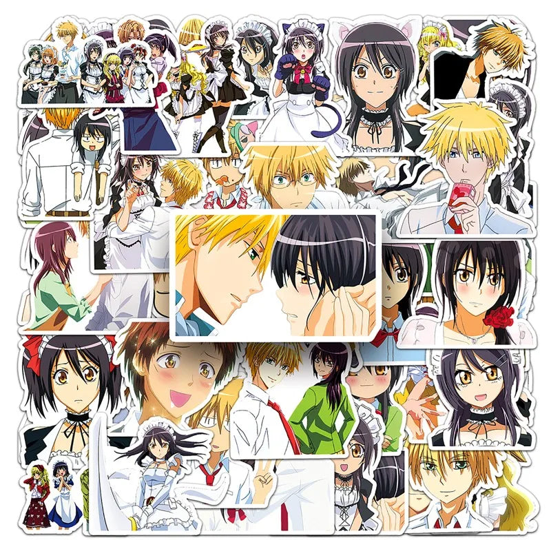 50pcs Maid-sama Anime Stickers for Laptop, Phone, Cup, Suitcase, Fridge (Online Order Only)
