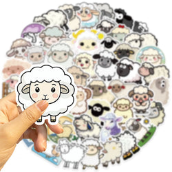 56pcs Cartoon Sheep Stickers For Journal Stationery Scrapbooking Supplies Lamb Goat Sticker Craft Scrapbooking Decals (ONLINE ORDER ONLY)