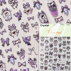 Cute Pet Creamy Rabbit Bear Dog Ribbon Bowknot Lamb Red Painted Heartbeat Flowers Adhesive Nail Art Stickers 3D Manicure Decals (Online Order Only)