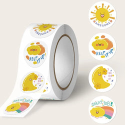 100-500PCS  Children's Stickers New Cartoon Rolling Packaging Stickers Photocard Decor Labels for Kids Package  home made (Online Order Only)