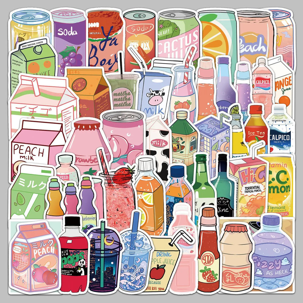 50pcs Cartoon Candy Graffiti Stickers for Helmet, Wall, DIY Decoration (ONLINE ORDER ONLY)