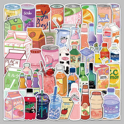 50pcs Cartoon Candy Graffiti Stickers for Helmet, Wall, DIY Decoration (ONLINE ORDER ONLY)