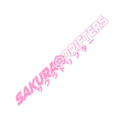 Sakura Drifters for Car Sticker Decoration Front Windshield Drift Style External Accessories JDM Stickers Waterproof Vinyl Decal (ONLINE ORDER ONLY)
