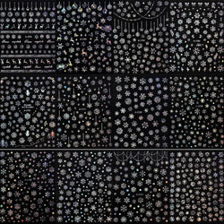3D Snowflake Nail Art Decals Sliver Bronzing 3D Christmas Nail Art Decoration Self Adhesive Winter Christmas New Year Slides Y2K (ONLINE ORDER ONLY)
