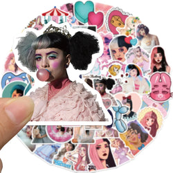 Melanie Martinez Cartoon Stickers for Phone Laptop Luggage Skateboard - 10/30/50PCS (Online Order Only)