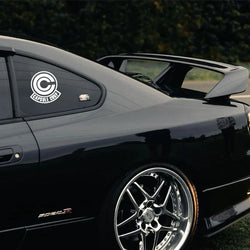 CAPSULE CORP DECAL,bulma logo,anime cartoon decal,high quality sticker for cars trucks !For a Unique look! (ONLINE ORDER ONLY)