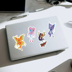 10/50Pcs Fairy Stickers for Scrapbook Transparent Flower Fairy Patch for Scrapbooking Hand Ledger Phone Case Laptop Diary DIY (ONLINE ORDER ONLY)