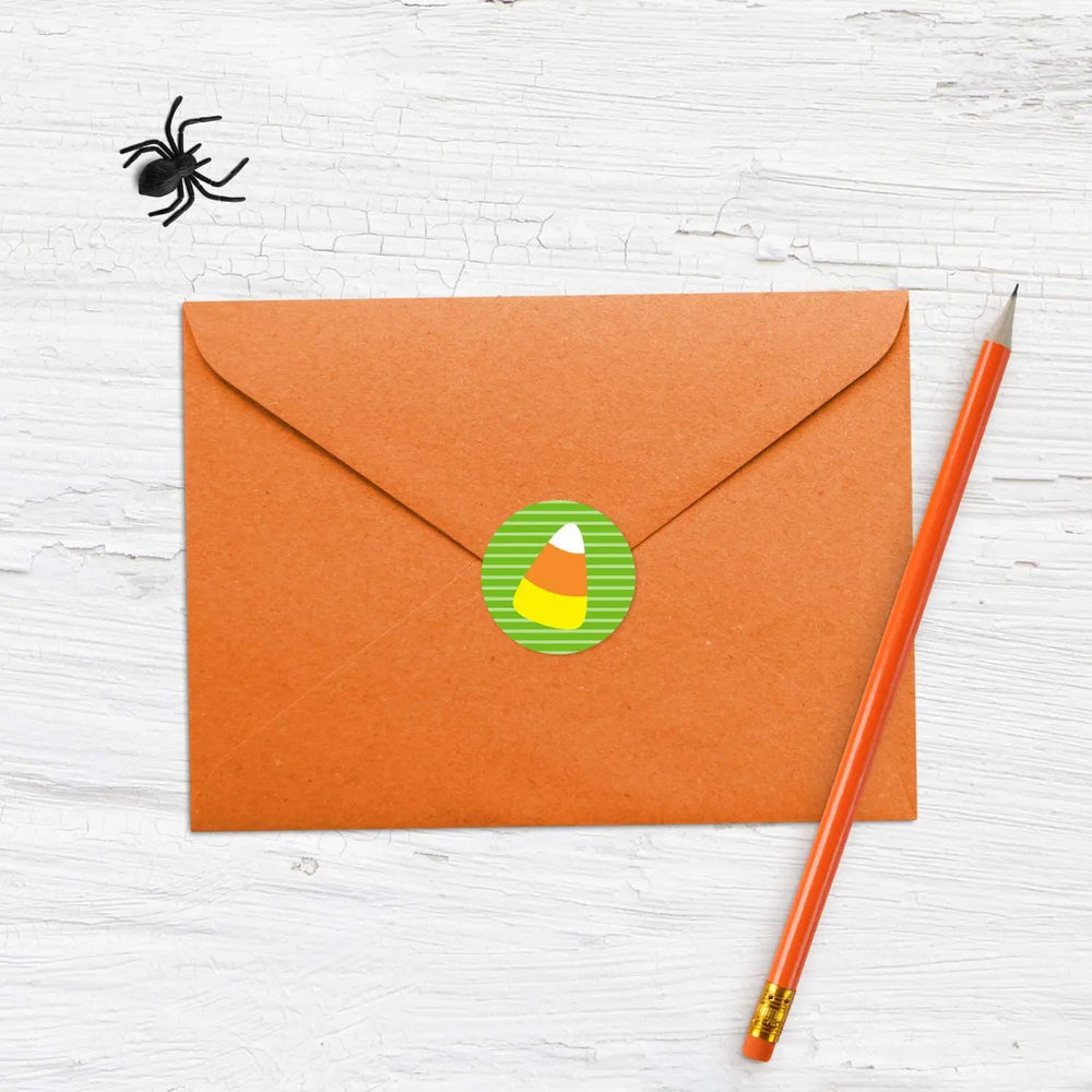 500pcs/Roll Halloween Horror Cartoon Round Sealing Stickers DIY PVC Laptop Decals Decoration Stiker Reward Gift Toys (Online Order Only)