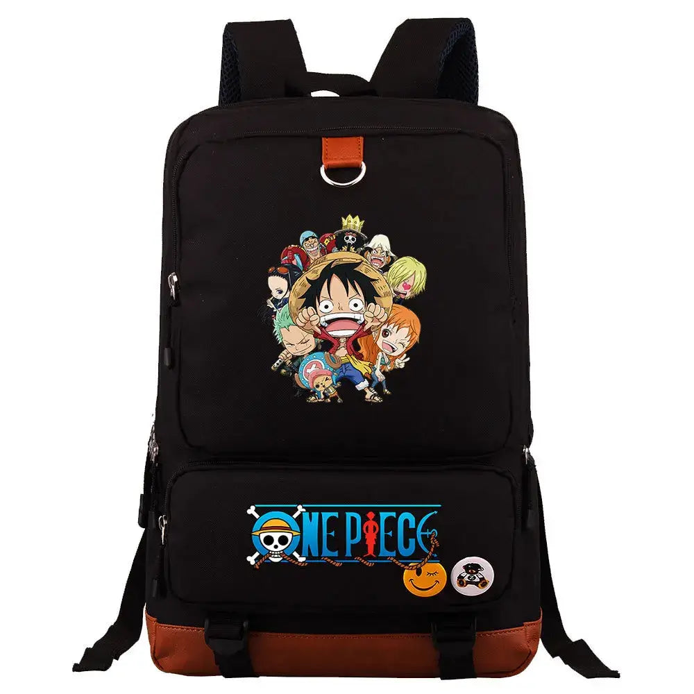 One Piece Luffy Printed Unisex Backpack School Travel Bag (ONLINE ORDER ONLY)