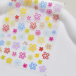 Jelly Nail Stickers Shiny French Stars Love Self-Adhesive Valentine's Day Decor (ONLINE ORDER ONLY)