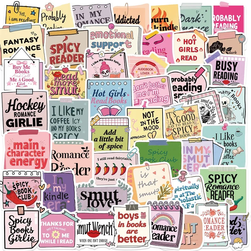 10/30/50PCS Pink Girl Book PVC Sticker Aesthetic Children's Stationery DIY Decoration Scrapbooking School Supplies for Kids (Online Order Only)
