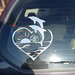 CUTE Dolphin Stickers Make Your Car Look Fun and Lovable,for  Cars, Trucks, Walls, Laptops, Windows, Motorcycles, Bumpers (ONLINE ORDER ONLY)
