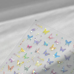 Dreamy Moon Star Cloud Butterfly Starrylight Rhinestone 5D Soft Embossed Relief Nail Art Sticker 3D Decal Decoration Manicure (ONLINE ORDER ONLY)