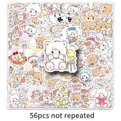 Cartoon Kawaii Mikko Stickers PVC Waterproof Skateboard Notebook Decor (Online Order Only)