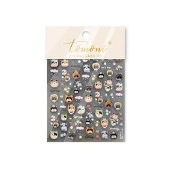 Cute Leopard Cat Ginger Cat Paw Bowknot Knitting Wool Ball Fish Self Adhesive Nail Art Stickers IllusionChic Manicure Decals (ONLINE ORDER ONLY)