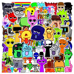 Incredibox Sprunki Stickers 10/30/50PCS Music Game Decals for Phone Laptop Guitar Bike Car (Online Order Only)