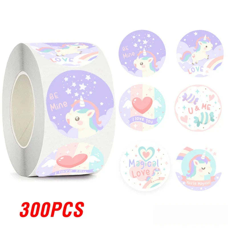 100-500pcs Cute Reward Stickers for Kids Children Kindergarten School Encouragement Students Games Toy Animals Stationery Labels (ONLINE ORDER ONLY)