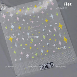 Hollow Out Black Gold Star Starburst Round Dot Night-time Tiny Spot Self Adhesive Nail Art Stickers Manicure Decals Wholesale (ONLINE ORDER ONLY)