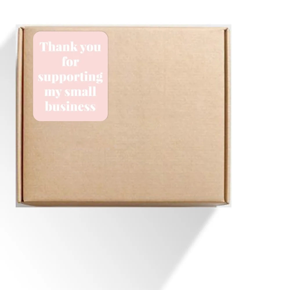 40-100pcs Thank You for Supporting My Small Business Stickers Pink Blue Yellow Black Thank You Stickers for Package Decor (Online Order Only)