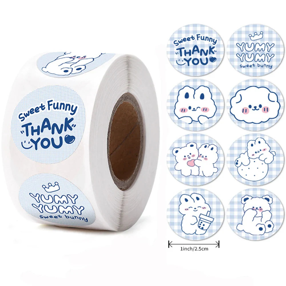 100-500pcs Children's Cartoon Animal Stickers Baby Stickers Kindergarten Inspirational Little Red Flower Reward Stickers (ONLINE ORDER ONLY)