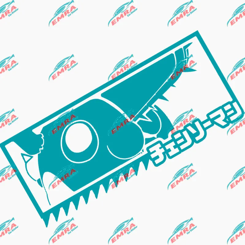 Anime Car Sticker  Exterior Accessories Bodywork Styling Decoration Automobile Parts Cute For Chainsaw Man PVC Vinyl Decal (ONLINE ORDER ONLY)