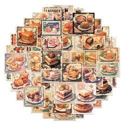 Cute Cartoon Food Stickers Decal for Laptop, Motorcycle, Luggage, Snowboard, Fridge - 10/30/51pcs (ONLINE ORDER ONLY)