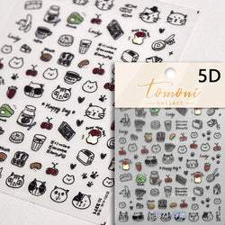 Shiny Attractive Apple Core Peel Cute Fruits Bowknot Tie Star Self Adhesive Nail Art Stickers Charming Rhinestone Manicure Decal (ONLINE ORDER ONLY)