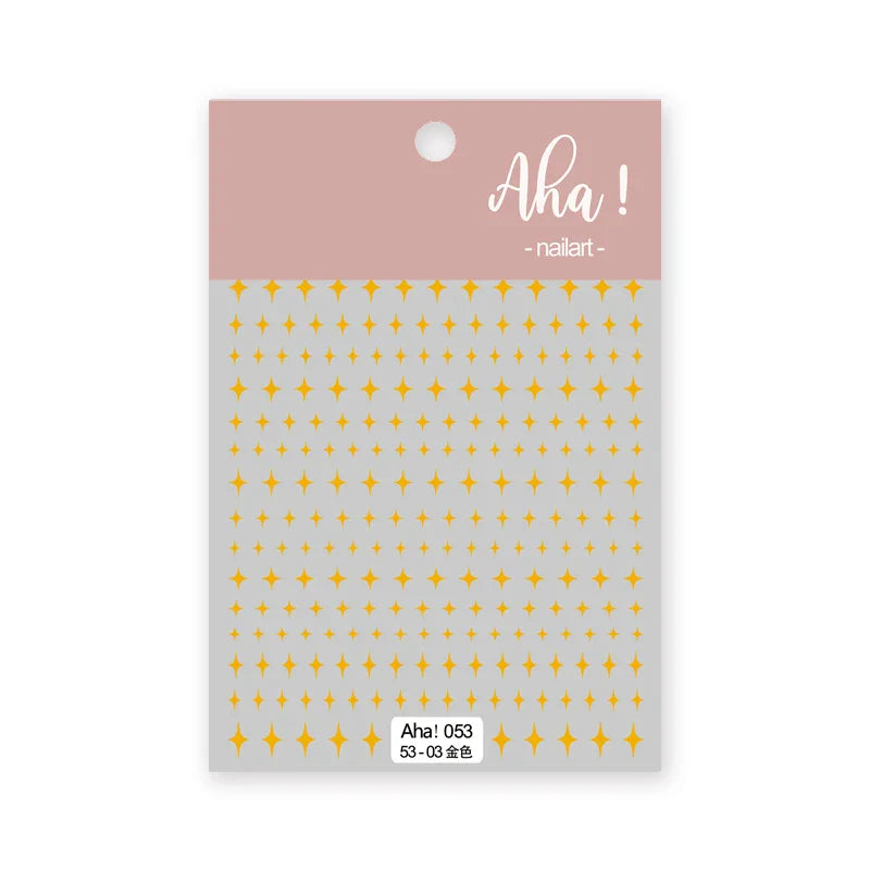 Japanese Style Little Daisy 3D Nail Stickers Summer White Florals Petals Flowers Back Glue Decals Cute Five Petals Manicure Tips (ONLINE ORDER ONLY)