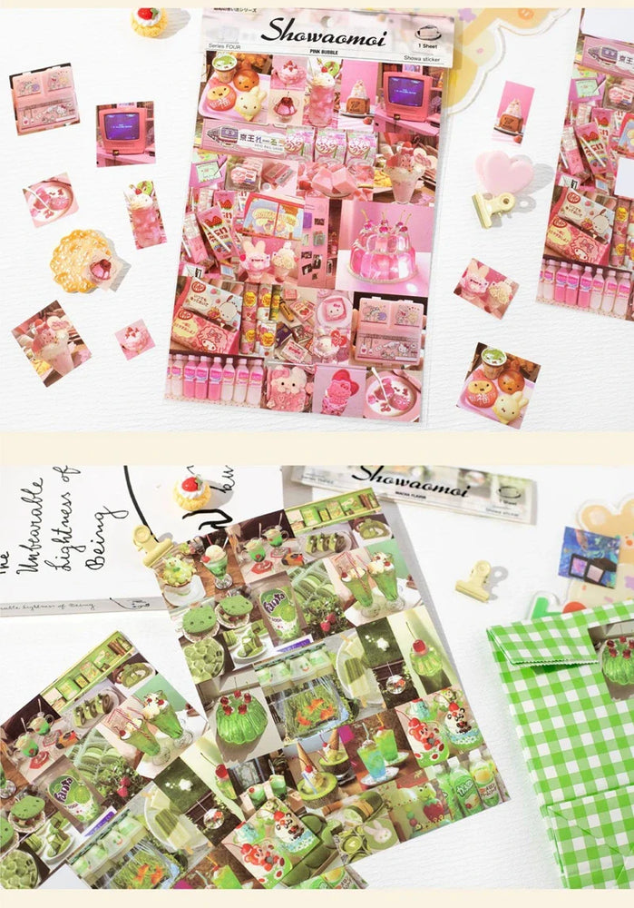 1Piece Showa Memories Series Cute Sticker for Phone Camera Luggage Journal Sticker Kawaii Decoration Sticker Gift (ONLINE ORDER ONLY)