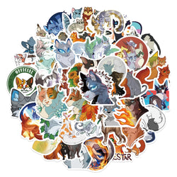 10/52pcs Cartoon Warriors Cats Stickers For Car Laptop Waterproof Decal Graffiti Sticker for Kids Toys Gifts 2023 (ONLINE ORDER ONLY)
