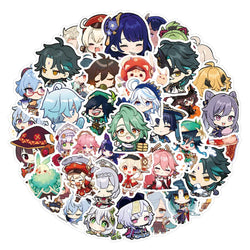 Genshin Impact Stickers: Anime Decals for Laptop, Suitcase, Phone, Car - 10/30/50/100pcs (ONLINE ORDER ONLY)