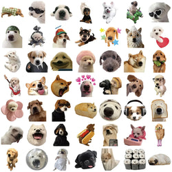 10/30/50PCS Kawaii Dog Stickers Meme Graffiti Animal Sticker Luggage Laptop Phone Guitar Car Bike Skateboard Decals Kids Toys (ONLINE ORDER ONLY)