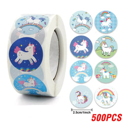 500PCS Children's Cartoon Stickers Little Dinosaur Pattern Kids Stationery Supplies School Teacher Supplies Reward Stickers (Online Order Only)