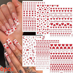 6 Sheets Moon/Star Nail Art Sticker Adhesive Gold Color Sticker Sheets Universal Constellation Shapes Sticker Art Decoration (ONLINE ORDER ONLY)