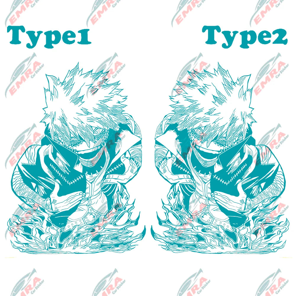 1PCS Large Anime Sticker For Car Hoor Hood External Accessories Die Cutting Waterproof Suntan Prevention Vinyl Decals (ONLINE ORDER ONLY)