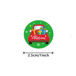 100-500pcs Christmas Stickers Retro Santa Stickers for Scrapbooking Christmas Decorations Envelopes Gifts (ONLINE ORDER ONLY)