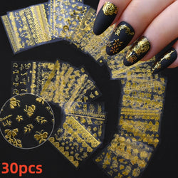 30pcs 3D Daisy Design Nail Art Sticker Set Acrylic Sanding Colorful Floral Decals Self-Adhesive Nail Art Supplies DIY Manicure * (ONLINE ORDER ONLY)