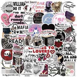 Gothic Dark Romance Stickers Decals Waterproof for Laptop Phone Suitcase Fridge Skateboard (ONLINE ORDER ONLY)