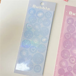 6pcs Cute Love Firework Bubble Stickers Diary Scrapbooking DIY Idol Album Decoration Sticker Aesthetic Kawaii Korean Stationery (ONLINE ORDER ONLY)