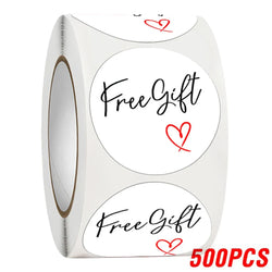 100-500pcs Free Gift Letters Labels Sticker Stationary Supplies Pink Thank You Sticker For Small Business Package Card 1 Inch (ONLINE ORDER ONLY)