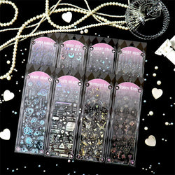 1pcs Hot Silver Laser Stereo Sticker Bright Stars Decorative Adhesive Sticker For Scrapbooking Diary Album Journal DIY Idol Card (Online Order Only)