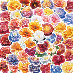 10/50Pcs Beautiful Colorful Pretty Flower Stickers Blooming Laptop Guitar Luggage Kid Toy Decal Graffiti Sticker 2023 (ONLINE ORDER ONLY)
