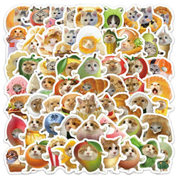 Cute Cat Meme Stickers for Laptop, Phone, Suitcase - 10/30/60pcs (ONLINE ORDER ONLY)