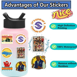 50pcs I Think You Should Leave Stickers Waterproof Stickers Decals For Car Motorcycle Laptop Luggage Water Bottle Decor (ONLINE ORDER ONLY)