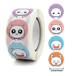 100-500PCS Cartoon Reward Sticker 8 Style Pattern Toys Label School Teacher Reward Stickers Animals Cartoon Scrapbook Decoration (Online Order Only)
