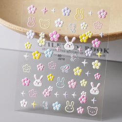 1Sheet Valentine's Day Decals 5D Nail Art Stickers Heart Self-Adhesive Slider Love Letters DIY Manicure Accessories "Dopamine" % (ONLINE ORDER ONLY)