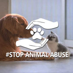 "#STOP ANIMAL ABUSE"stickers,To arouse public attention and action on animal abuse issues.For car motor &laptops (ONLINE ORDER ONLY)